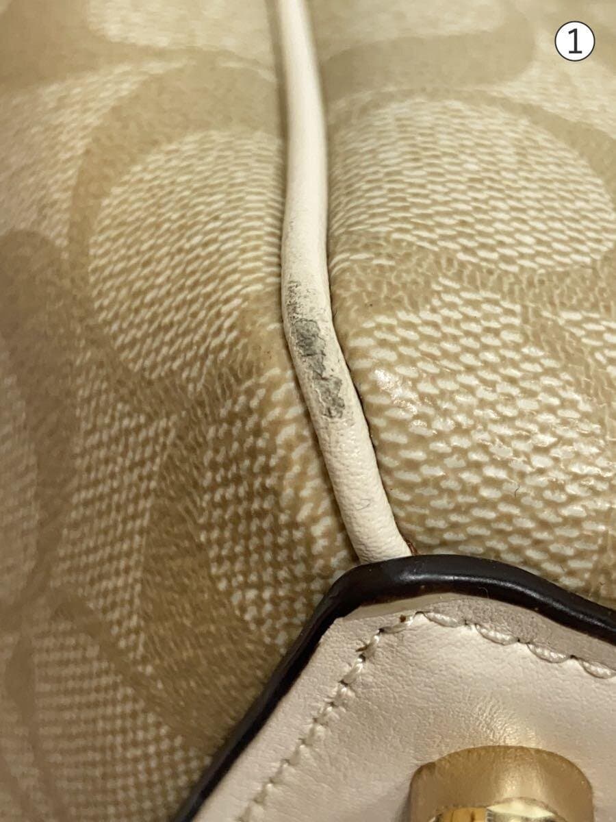 COACH Handbag Signature -- BEG Allover Pattern F67027 8
