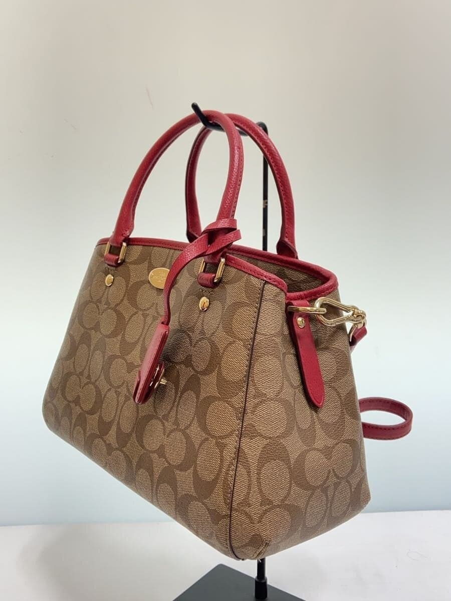COACH 2WAY Shoulder Bag -- BRW RED F34605 2