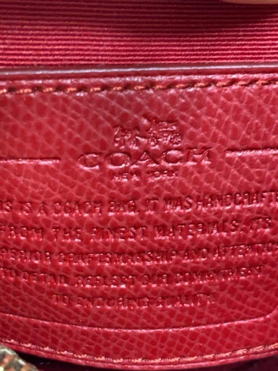 COACH 2WAY Shoulder Bag -- BRW RED F34605 5