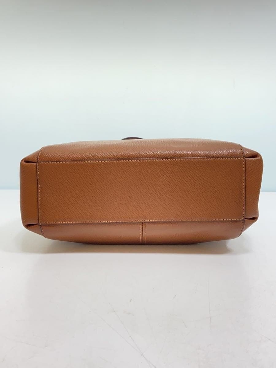 COACH 2WAY Tote Bag _ All Leather Leather BRW Plain F36642 4