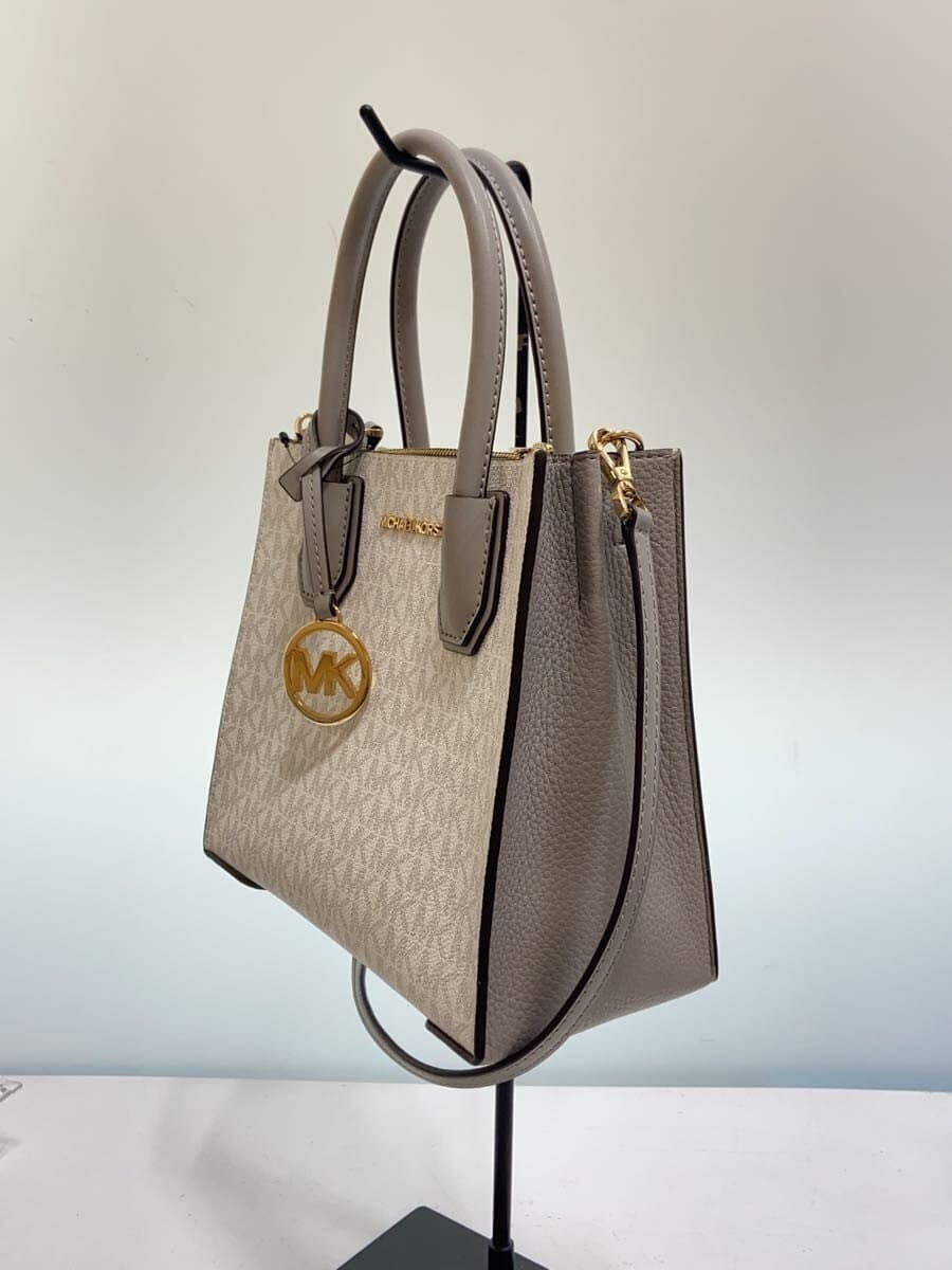 MICHAEL KORS Shopper Tote MK Signature Tote Bag -- GRY All-over Pattern 2