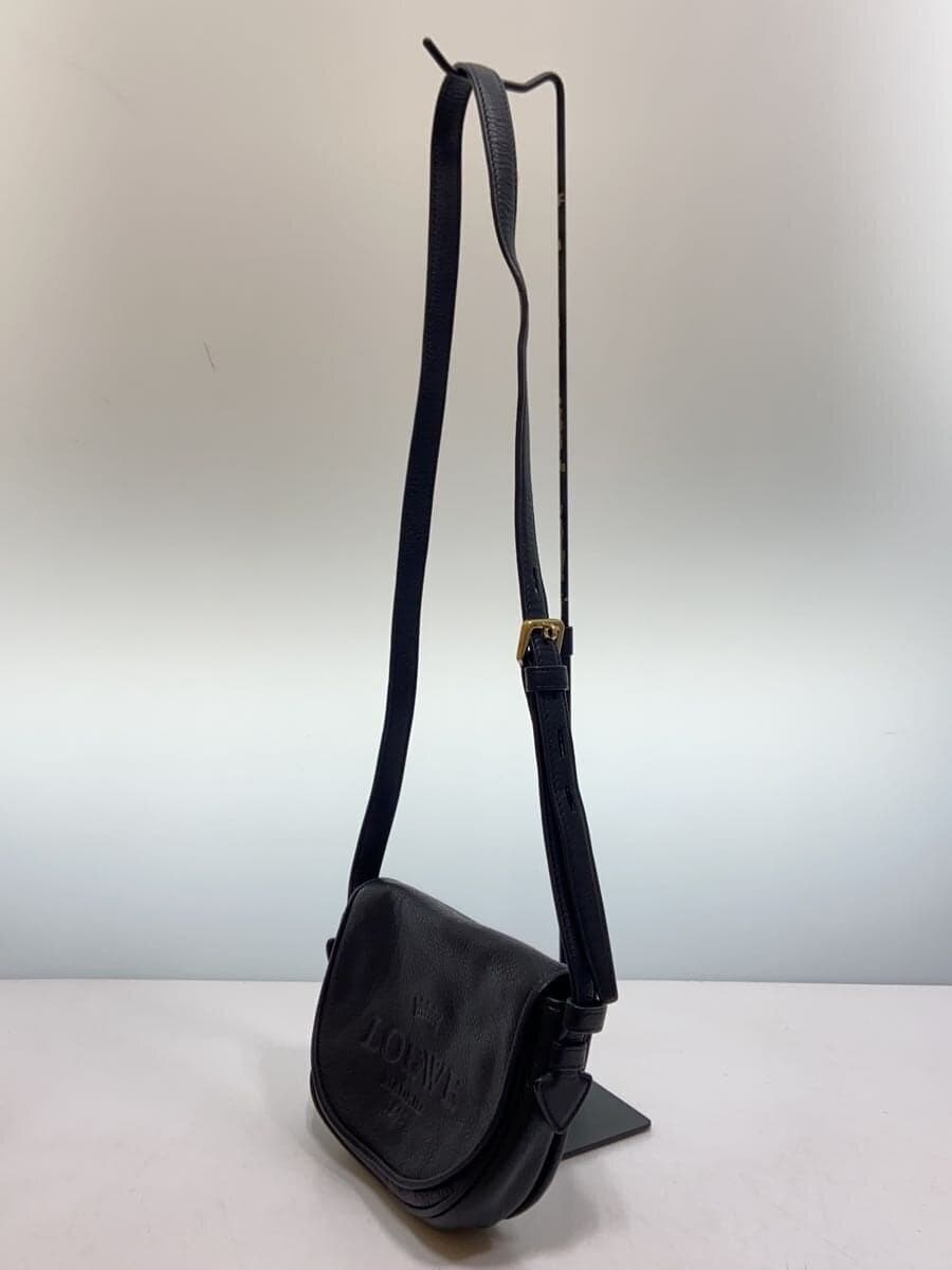 LOEWE Shoulder Bag Leather Black 340912 MADRID 1846 2