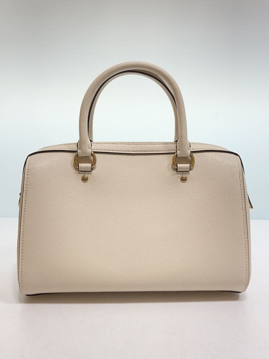 COACH2WAY Lowean Satchel Shoulder Bag Leather White Solid Color F79946 3