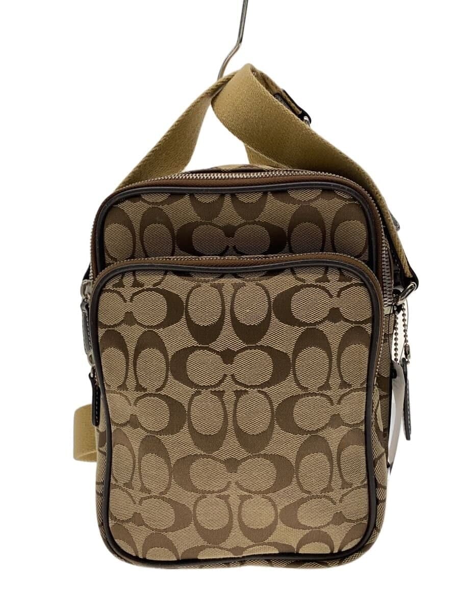 COACH Shoulder Bag Canvas BRW All-over Pattern F04270