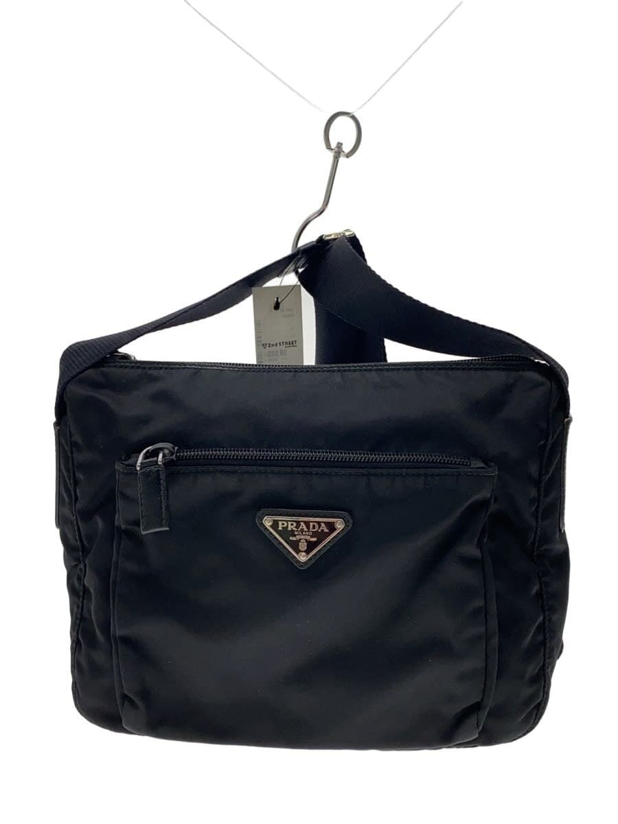 PRADA shoulder bag nylon BLK