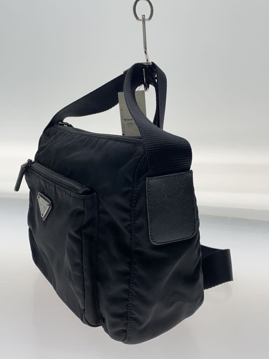 PRADA shoulder bag nylon BLK 2