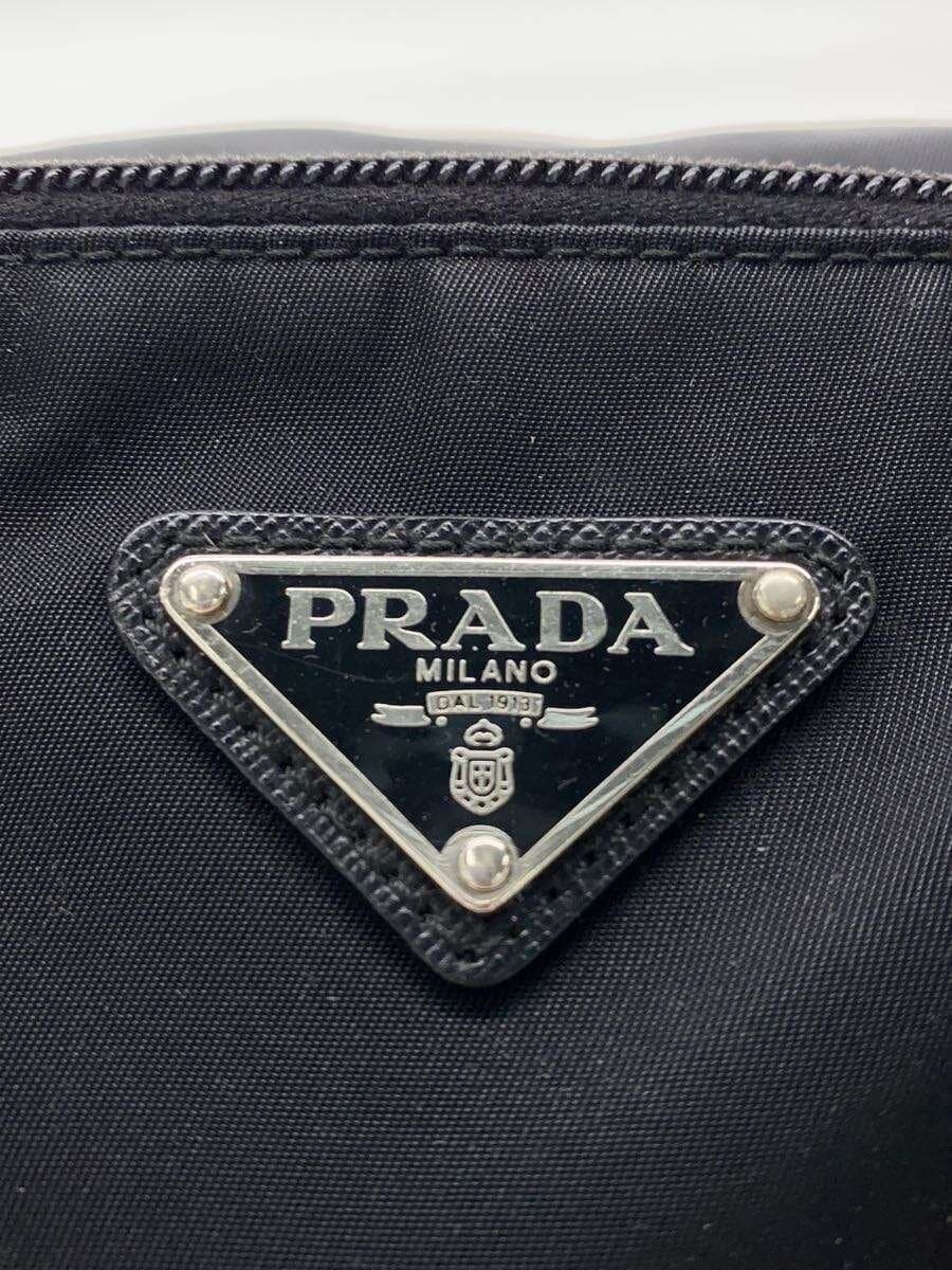 PRADA shoulder bag nylon BLK 5