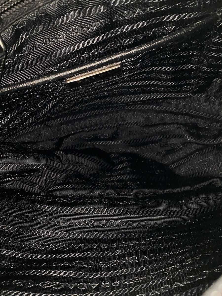PRADA shoulder bag nylon BLK 6