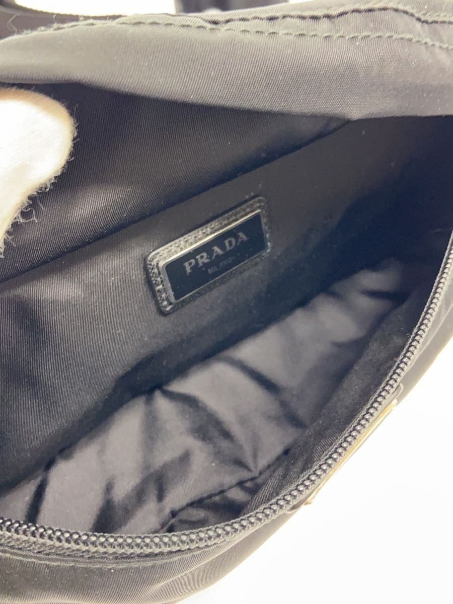 PRADA Waist Bag Nylon Black 2VL005 6