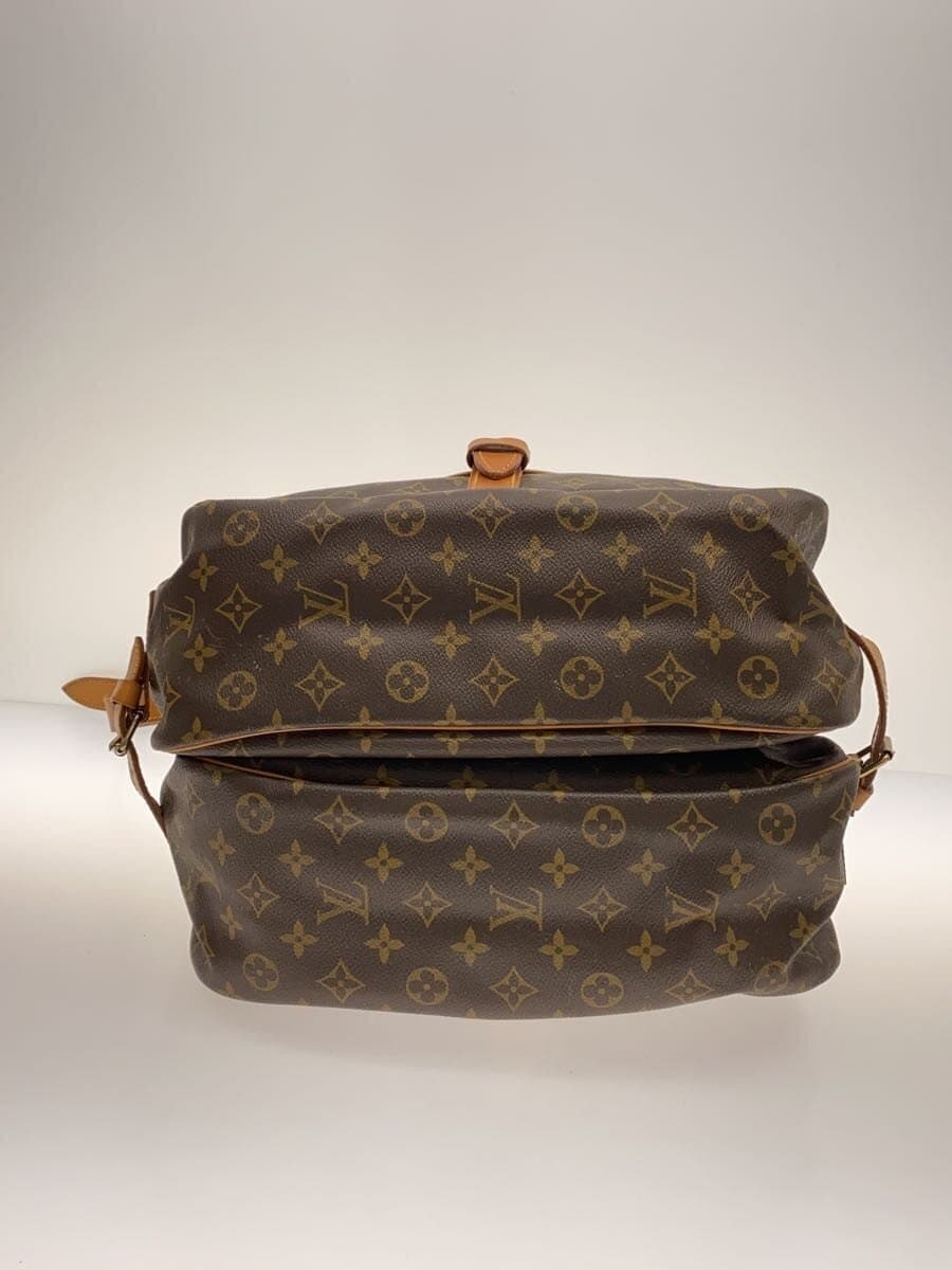 LOUIS VUITTON1)Saumur 35_Monogram Canvas Leather BRW All Over Pattern 4