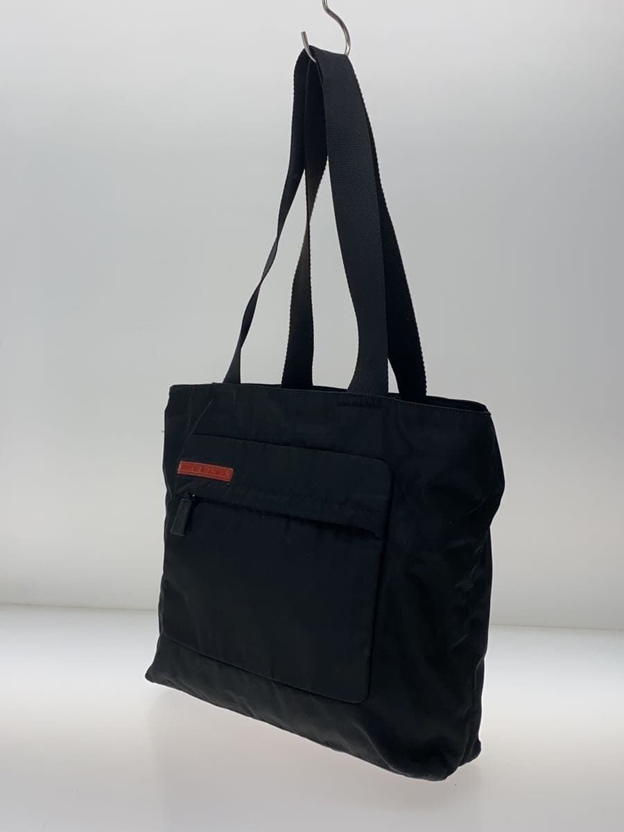 PRADA Tote Bag Nylon BLK Solid 2
