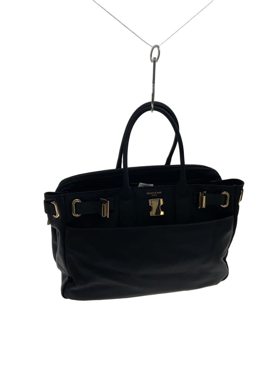 SELENT ETHER handbag -- BLK plain