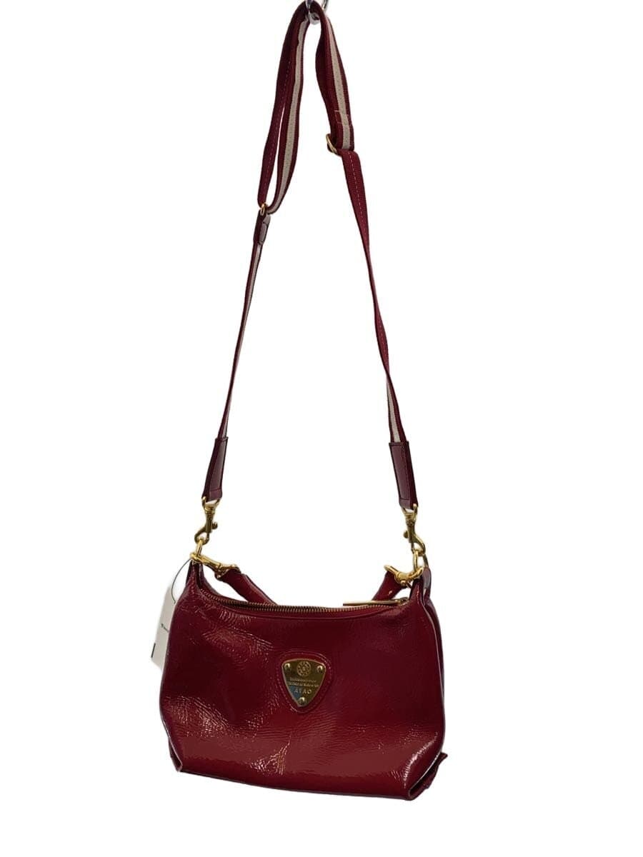 ATAO Shoulder Bag Patent Leather RED Solid