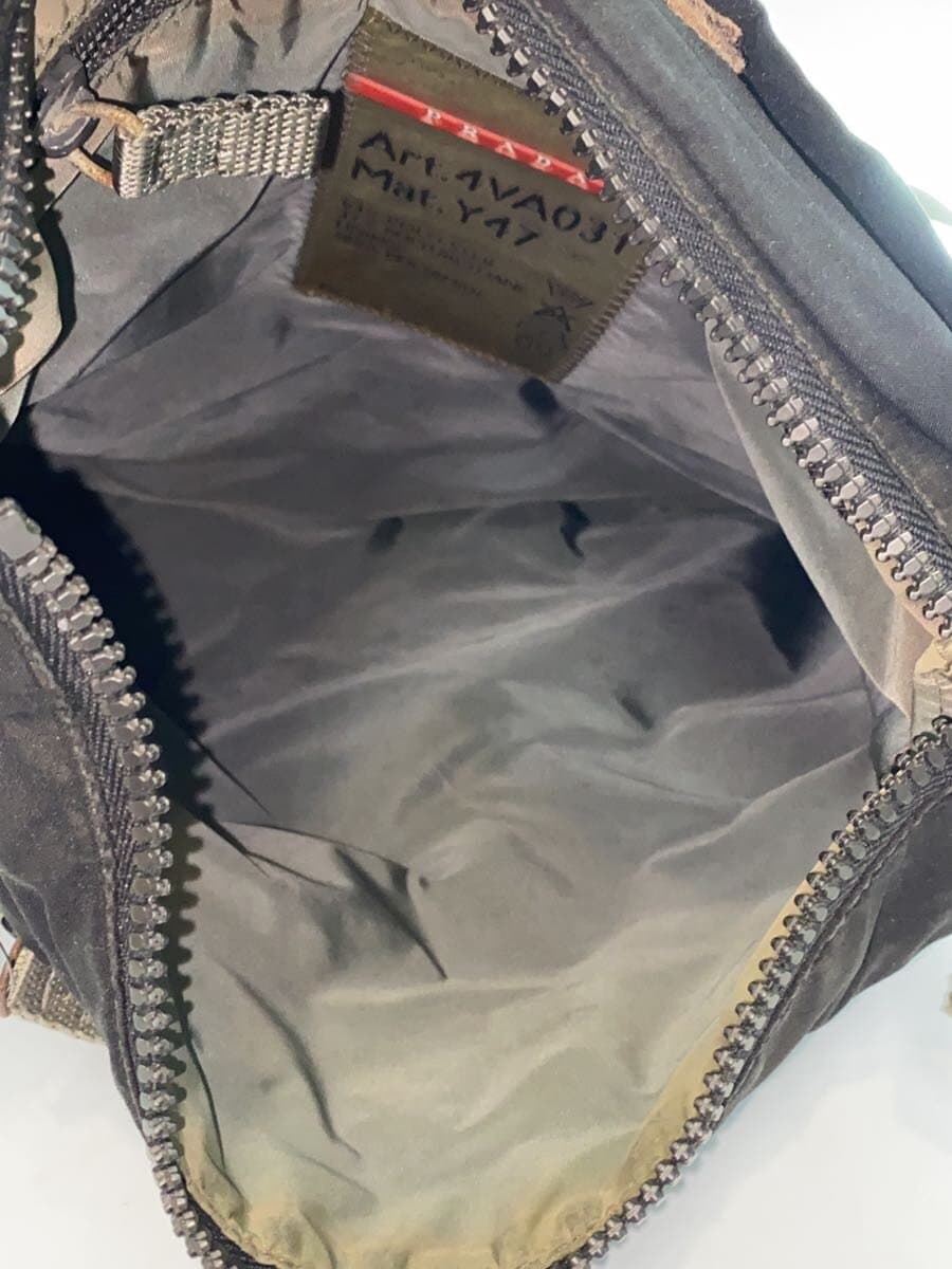 PRADA Shoulder Bag Polyester BLK Solid 4VA031 6