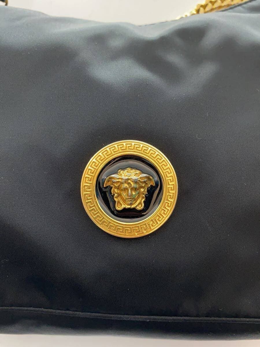 VERSACE shoulder bag nylon BLK solid 1002877 5