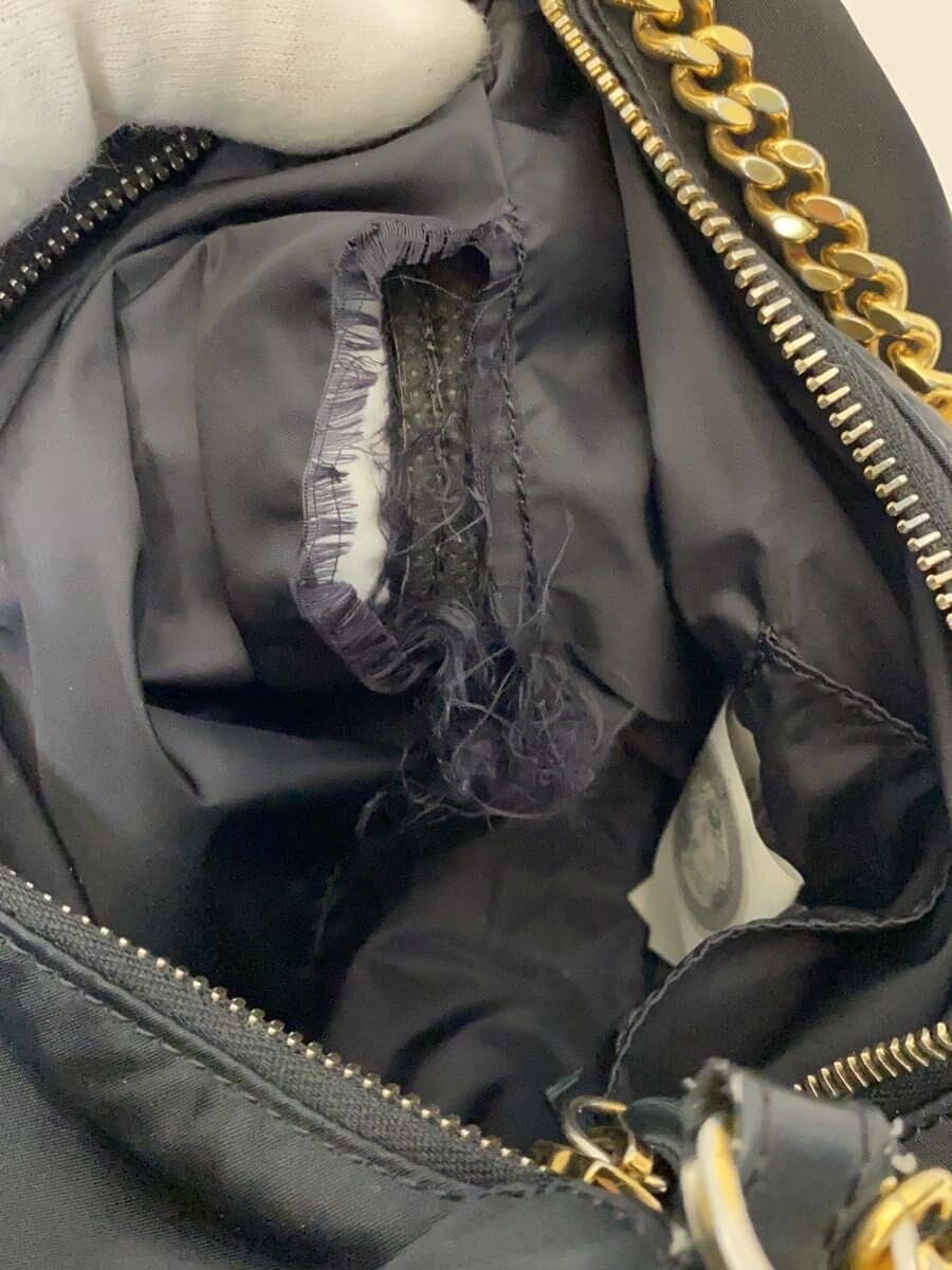 VERSACE shoulder bag nylon BLK solid 1002877 7