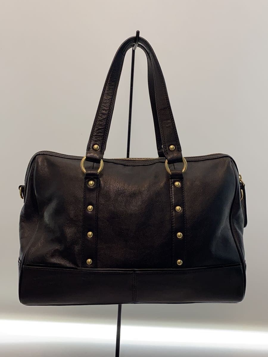COACH Handbag Leather BLK F15506 3