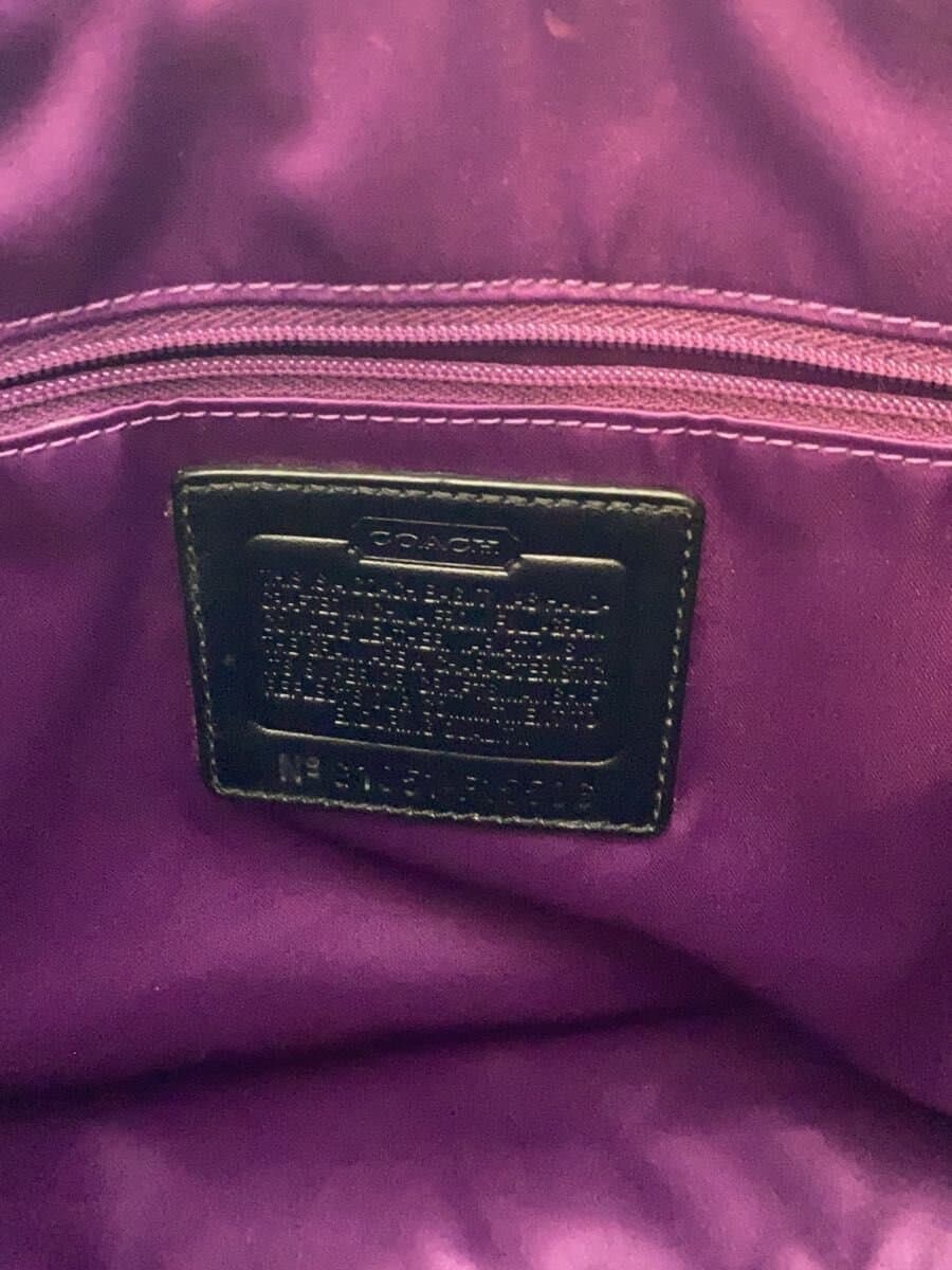 COACH Handbag Leather BLK F15506 7