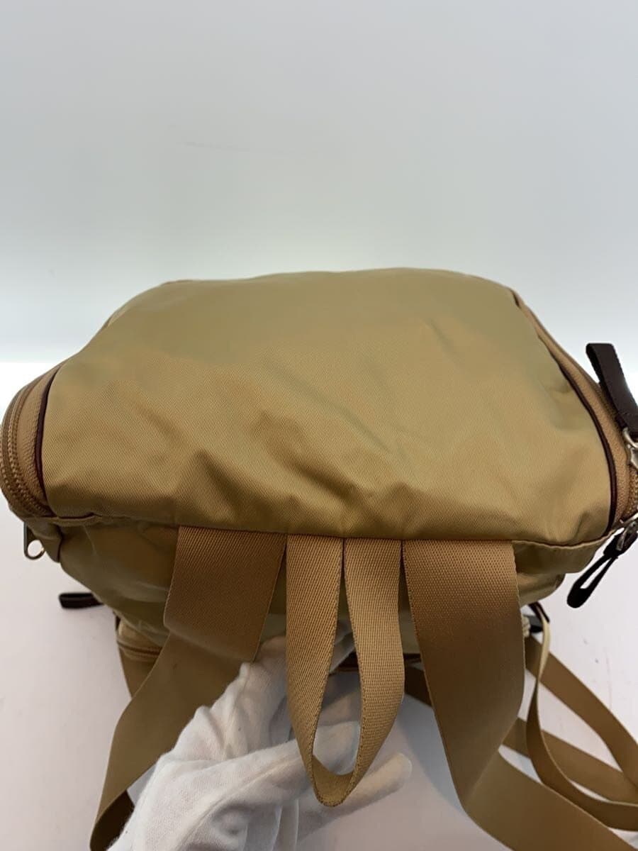PORTER Backpack Leather BEG Solid 4