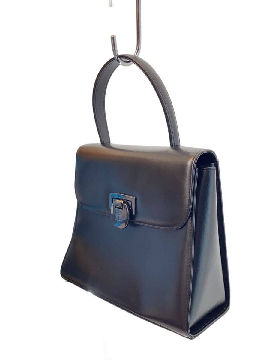 GIVENCHY handbag leather black plain 2