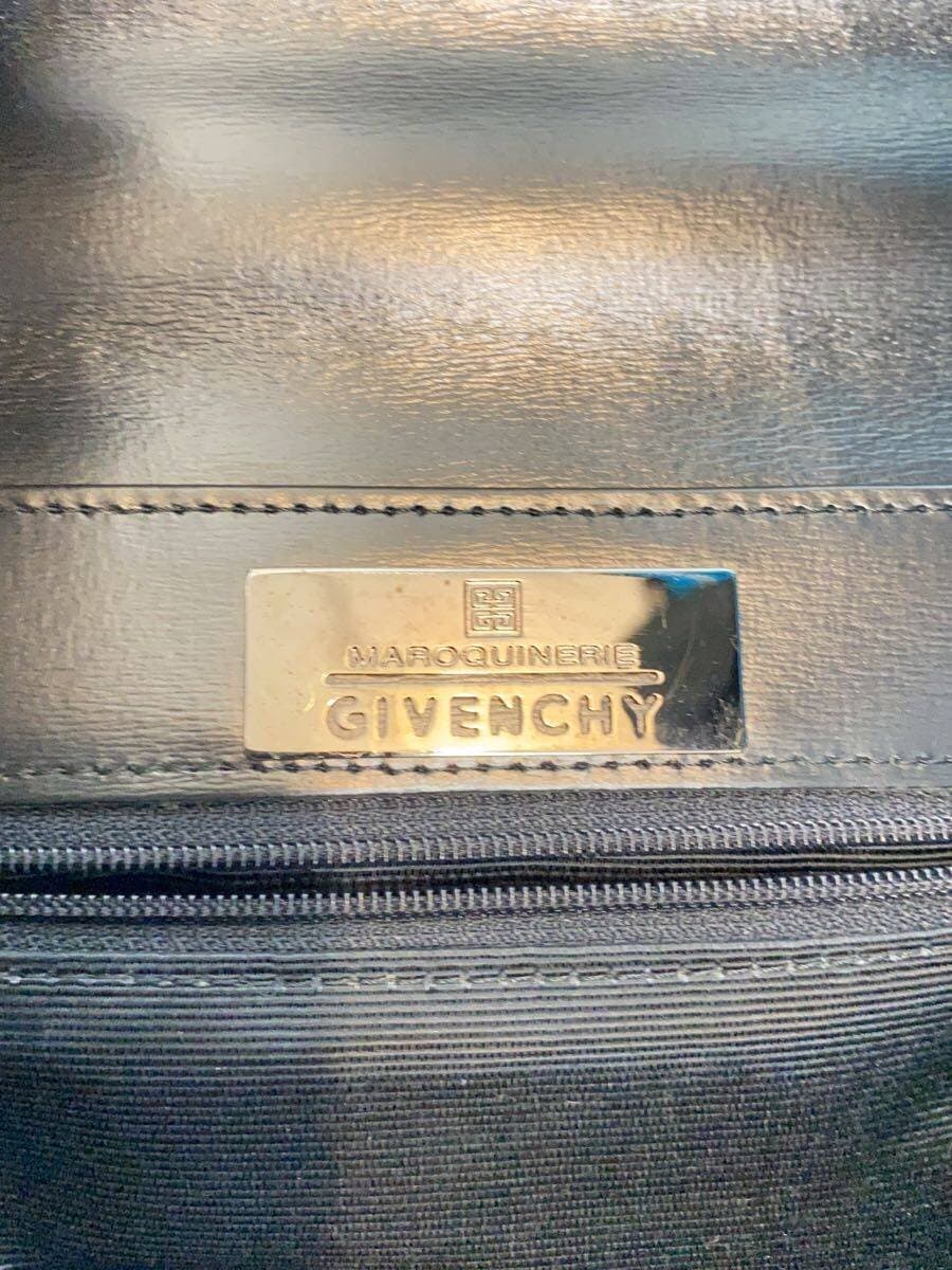 GIVENCHY handbag leather black plain 5