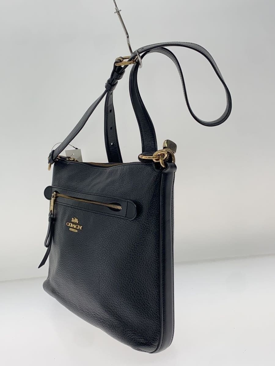 COACH Shoulder Bag Leather BLK Solid F34823 2