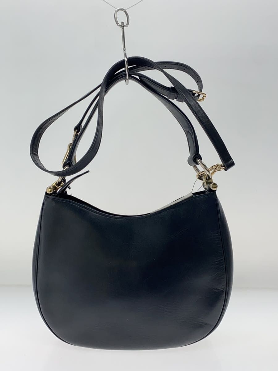 COACH Handbag Leather BLK Solid 54446 3