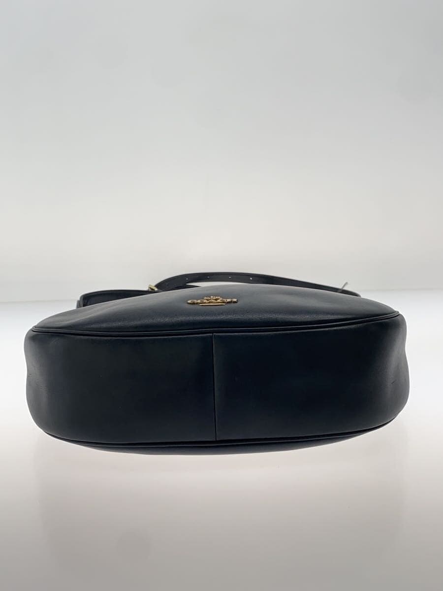 COACH Handbag Leather BLK Solid 54446 4