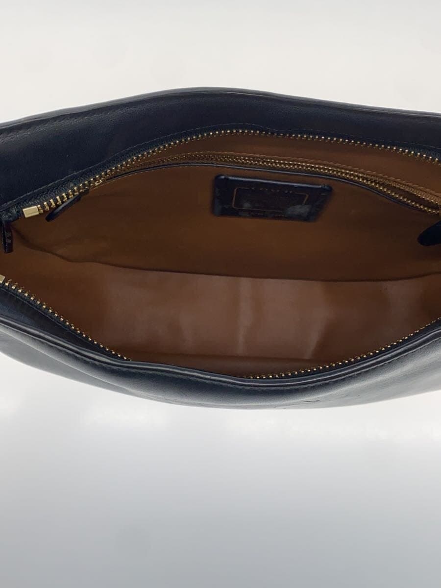 COACH Handbag Leather BLK Solid 54446 6