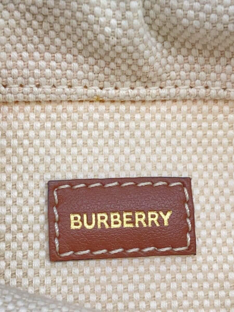 BURBERRY Shoulder Bag BEG Front Stain 5