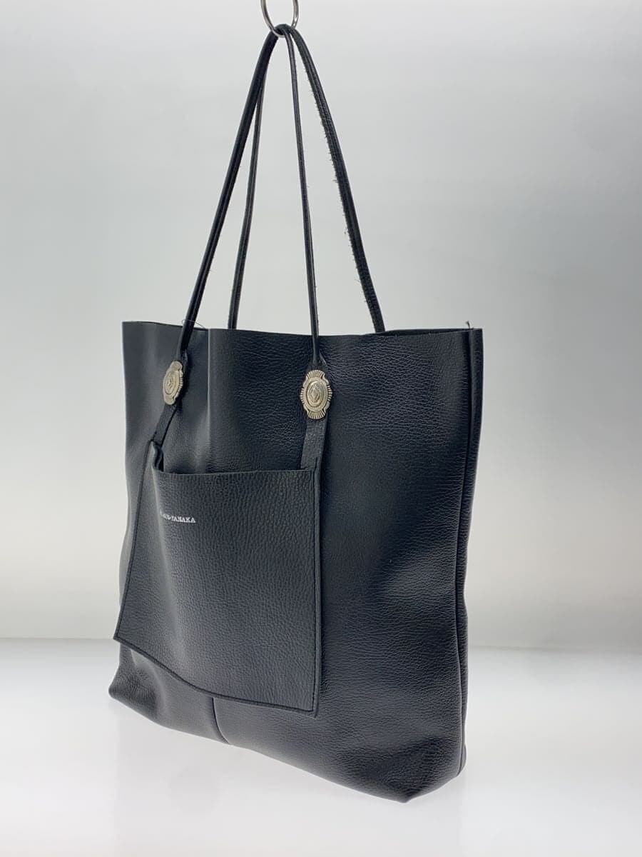 FUMIE=TANAKA Tote Bag Leather BLK Solid 2