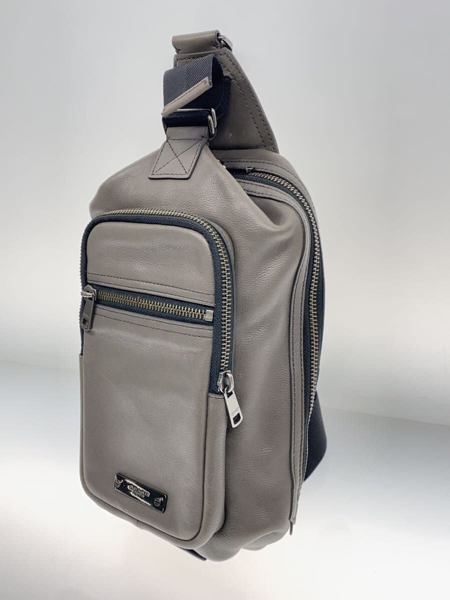 COACH Shoulder Bag Leather GRY 71185 2
