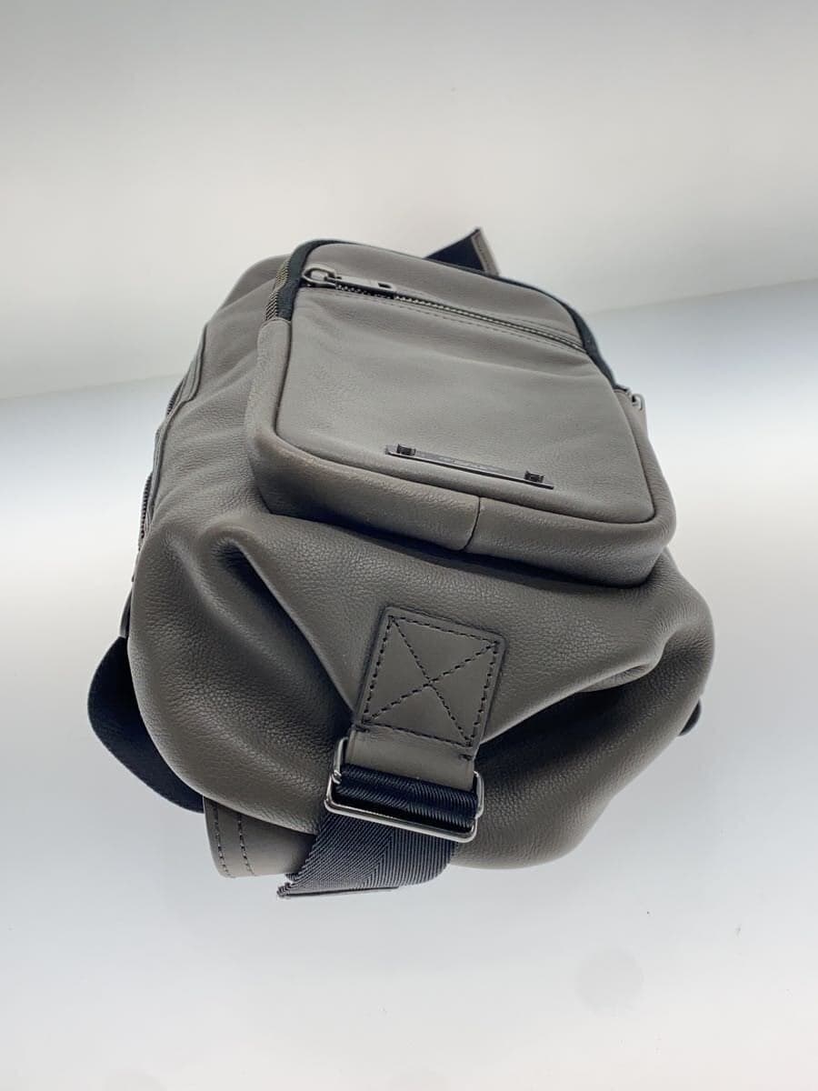 COACH Shoulder Bag Leather GRY 71185 4