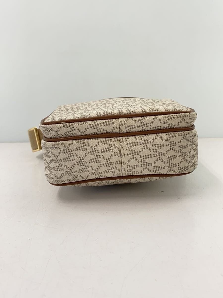 MICHAEL KORS Shoulder Bag Leather BEG All Over Pattern 4