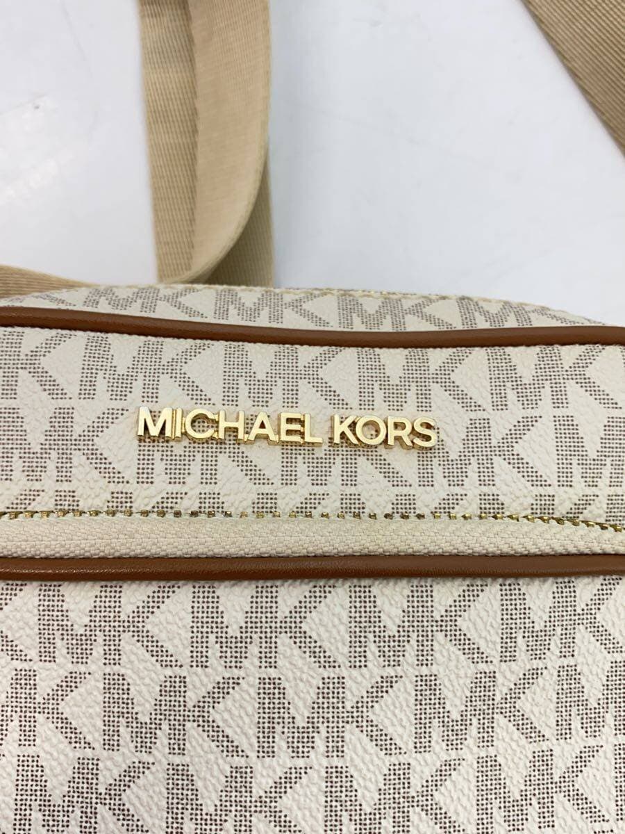MICHAEL KORS Shoulder Bag Leather BEG All Over Pattern 5
