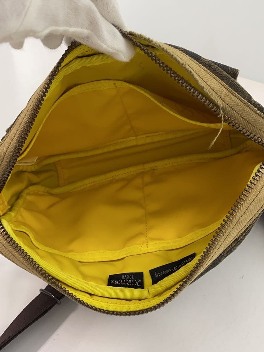 PORTER Shoulder Bag Cotton KHK Camouflage 6