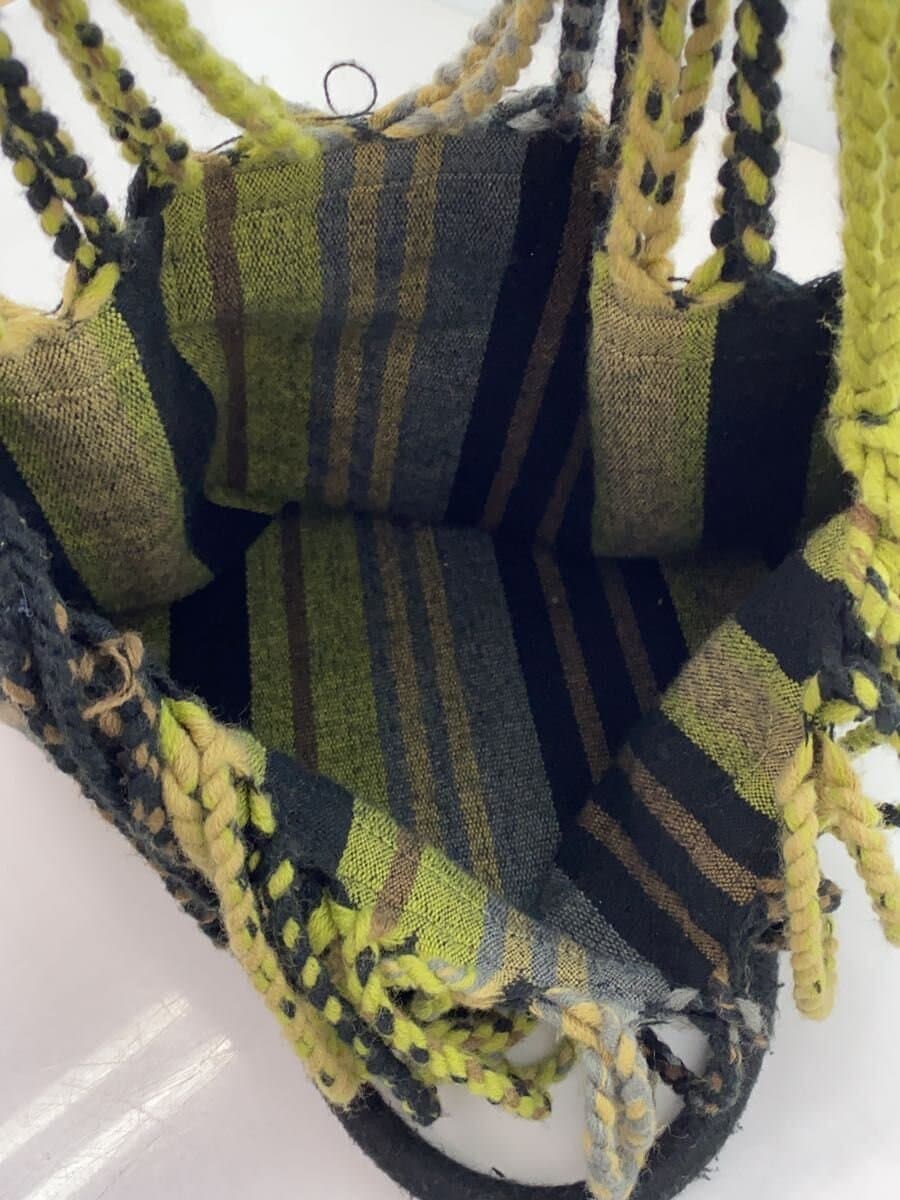 MARNI Tote Bag Cotton GRN Stripe 6