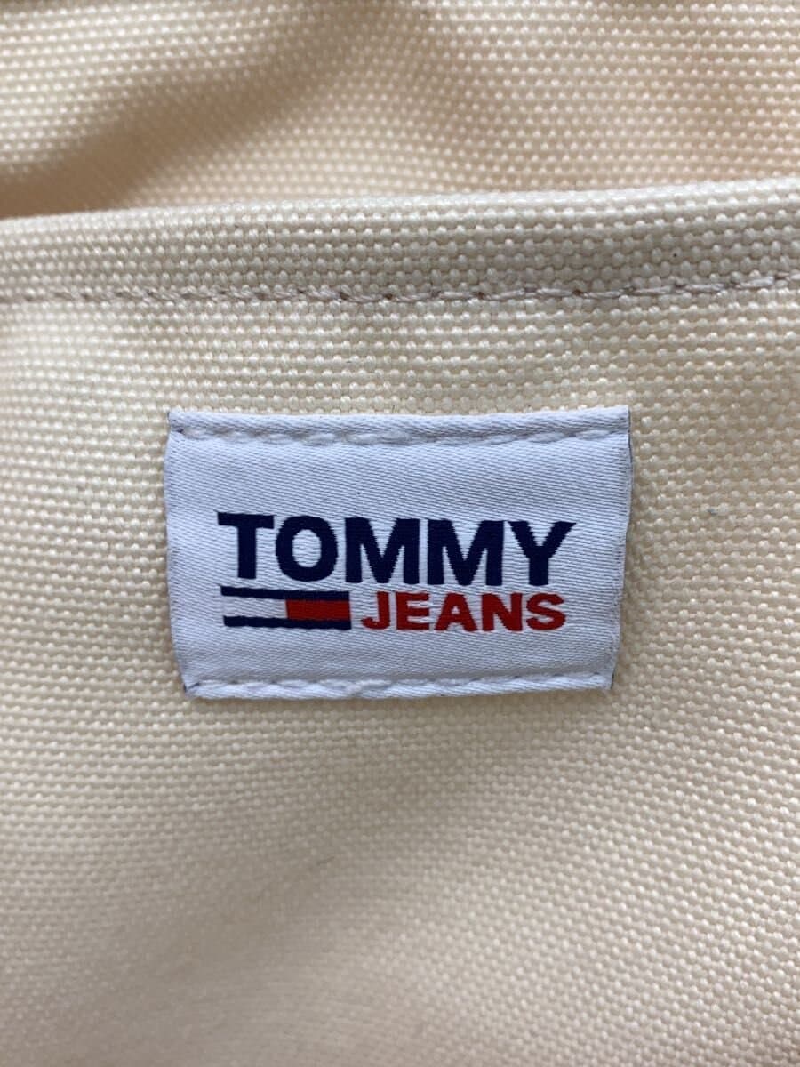 TOMMY JEANS Shoulder Bag Canvas CRM Print 5