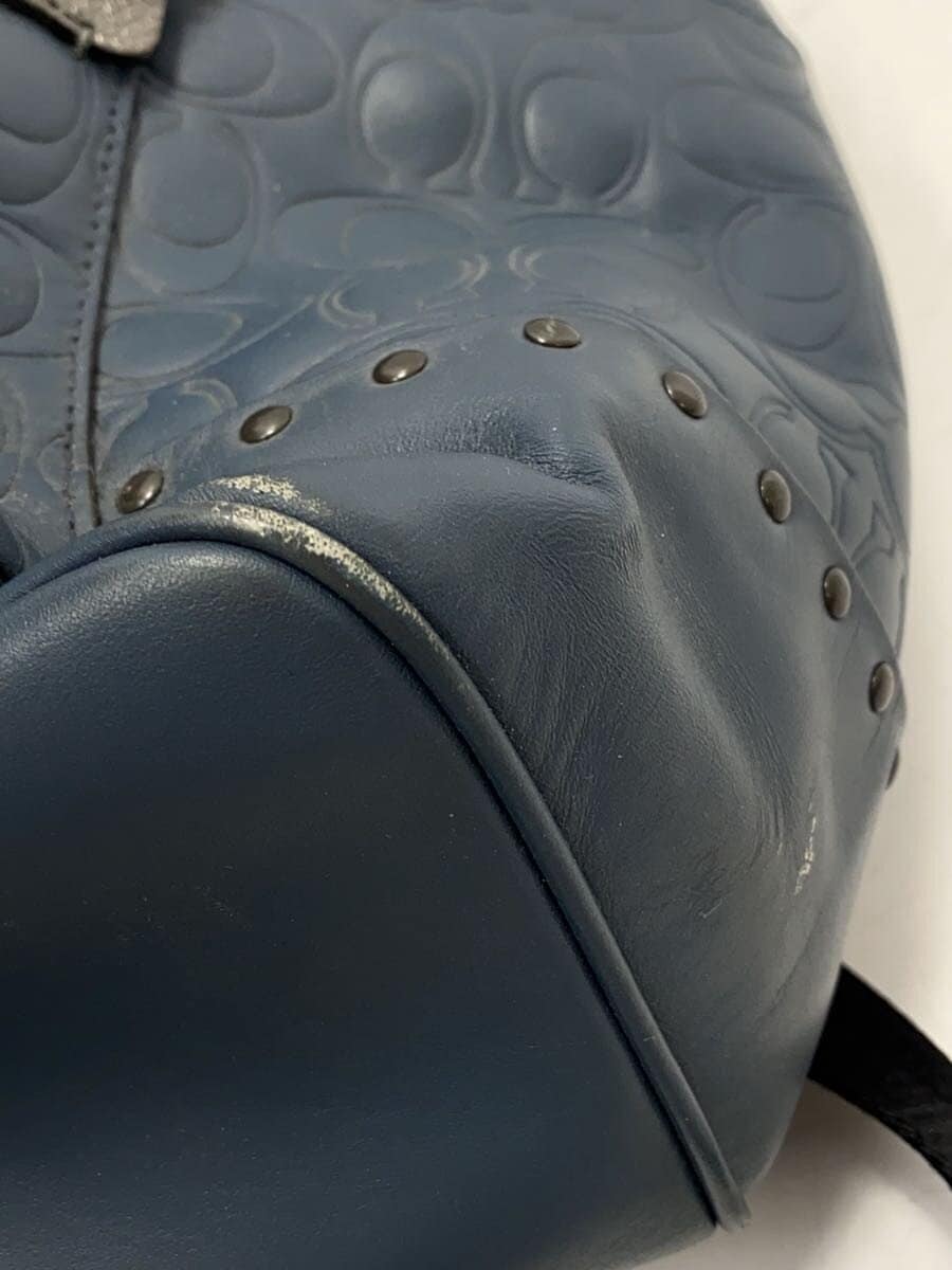 COACH Backpack PVC Blue All-over Print 680901 9