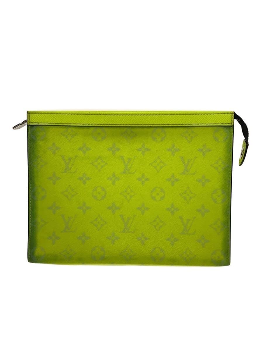 LOUIS VUITTON Pochette Voyage MM_Taiga Lama _Capsule Collection PVC YLW