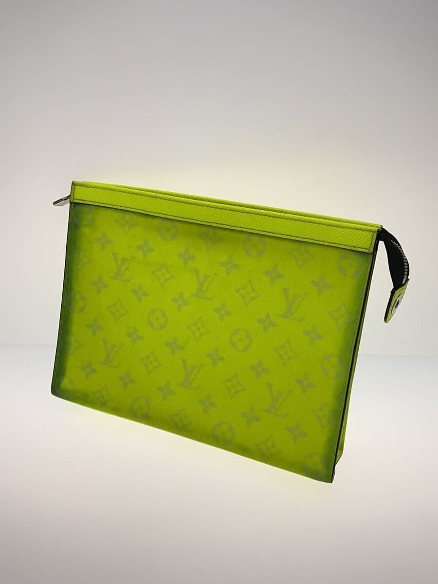 LOUIS VUITTON Pochette Voyage MM_Taiga Lama _Capsule Collection PVC YLW 2