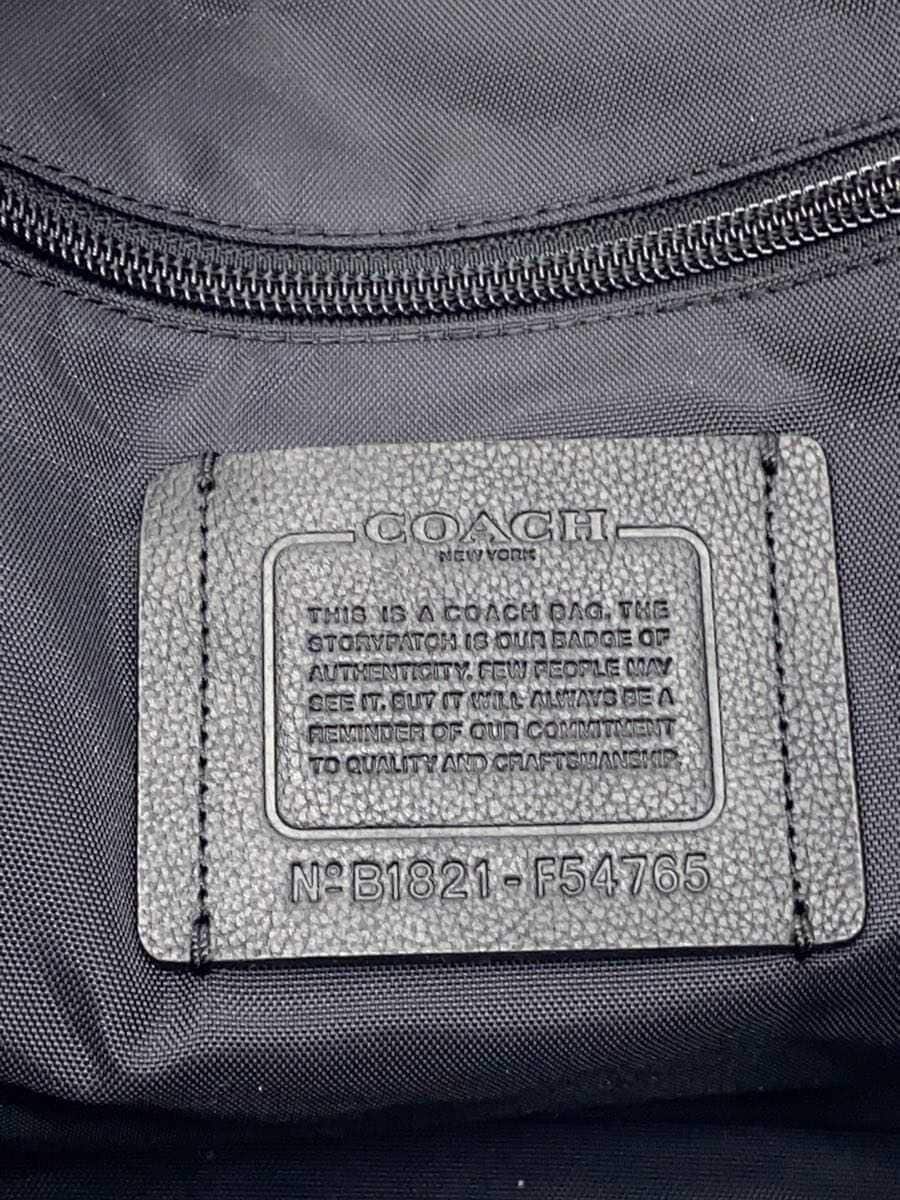 COACH Boston Bag Leather Black F54765 5