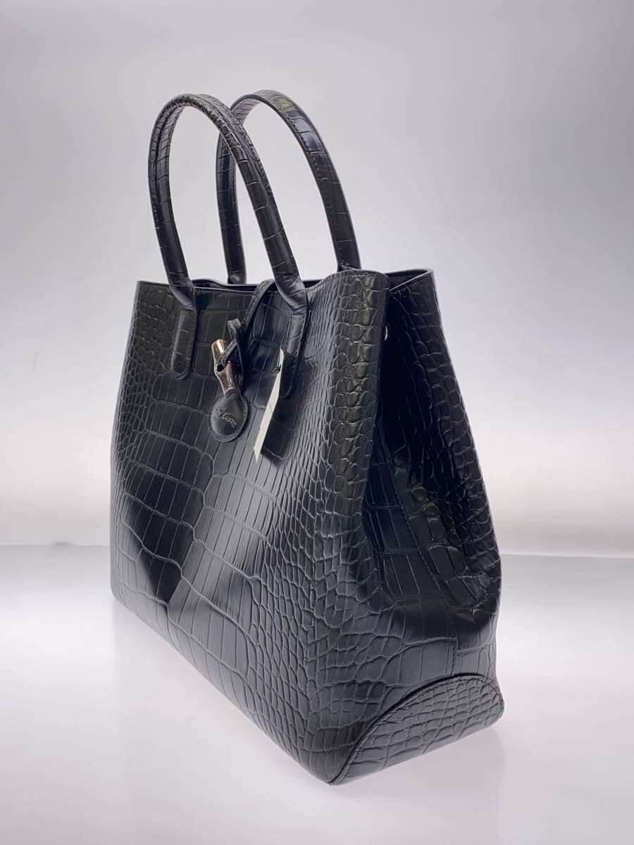 LONGCHAMP tote bag leather black 1094186 2