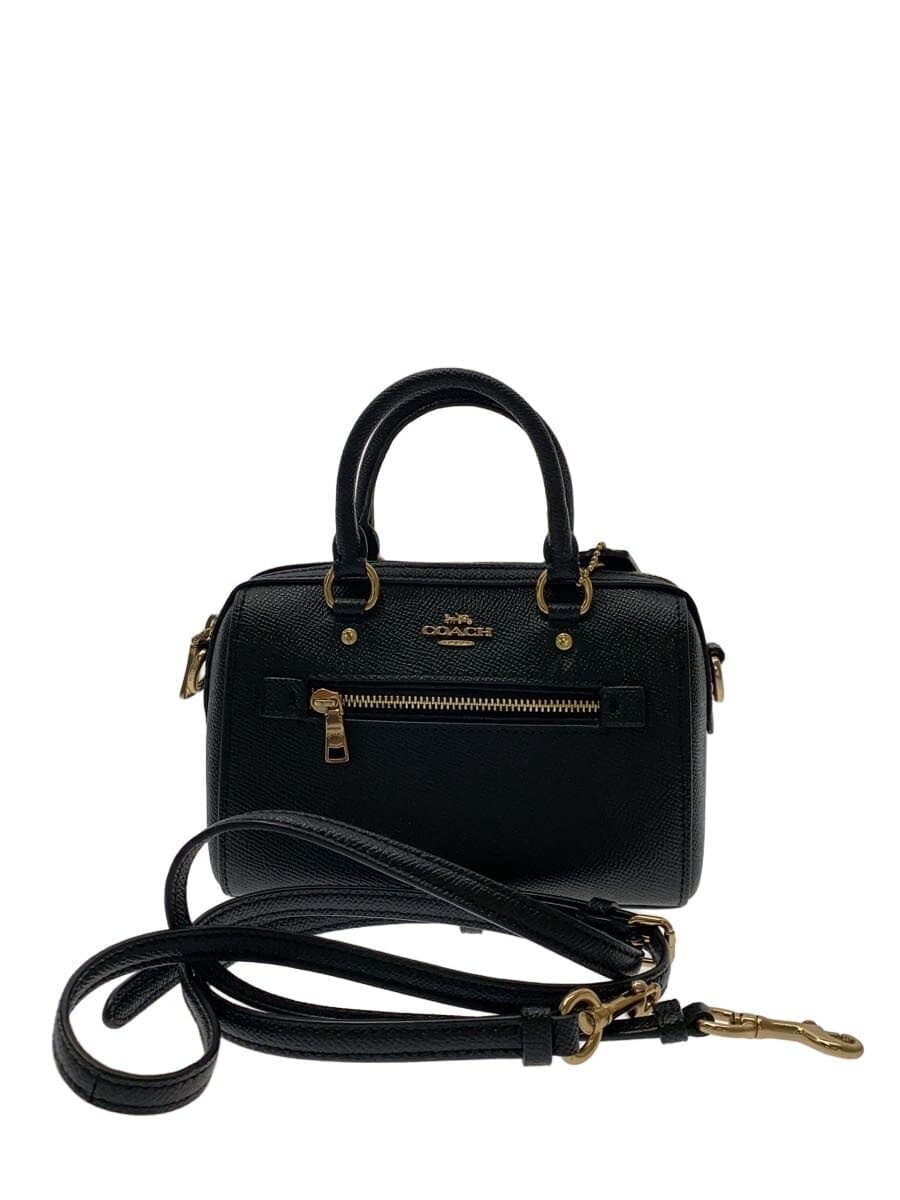 COACH Shoulder Bag Leather Black C9950