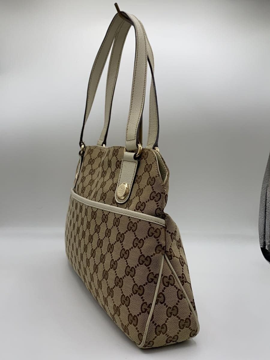 GUCCI Shoulder Bag Canvas BEG All Over Pattern 2