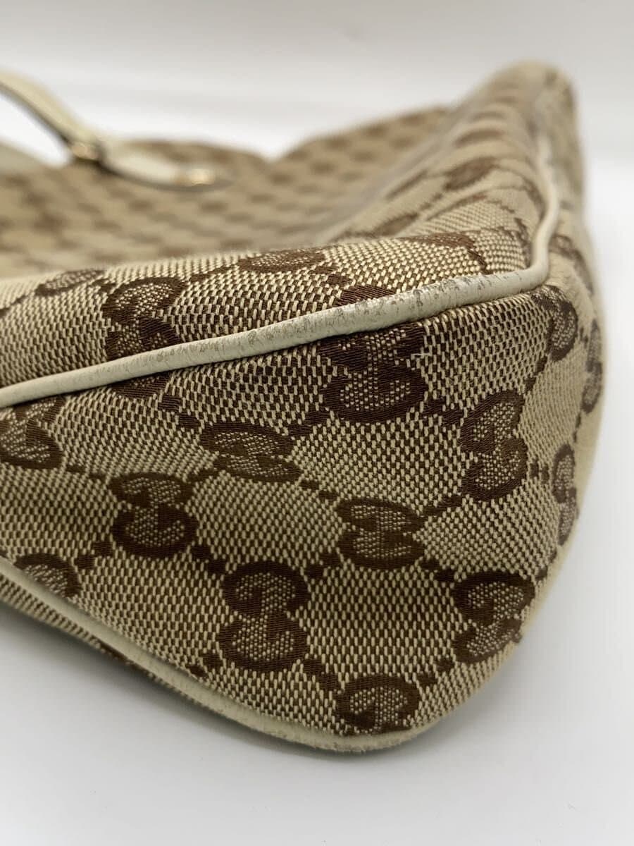 GUCCI Shoulder Bag Canvas BEG All Over Pattern 8