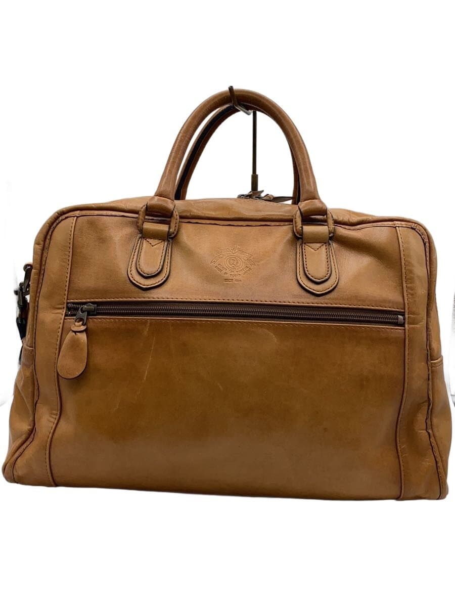 PORTER Boston Bag Leather BRW Solid Color