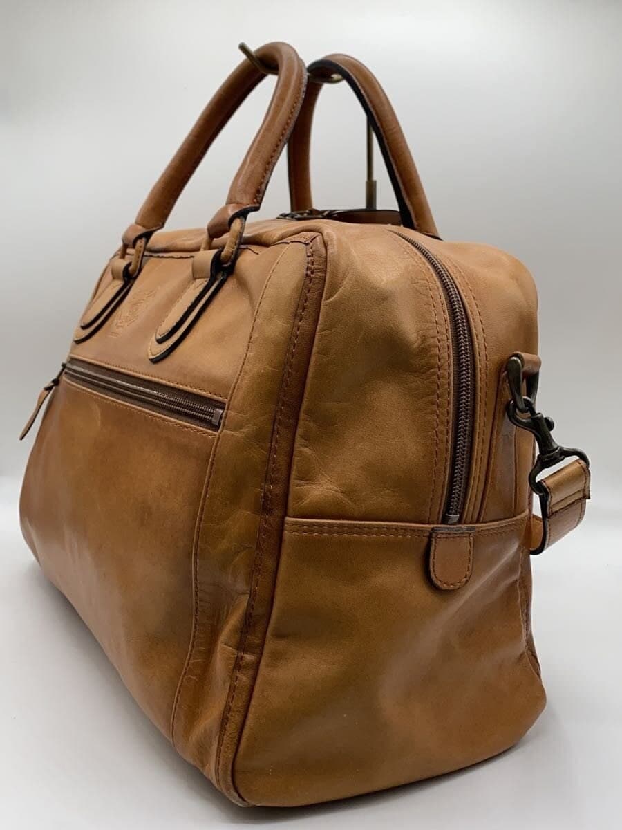 PORTER Boston Bag Leather BRW Solid Color 2