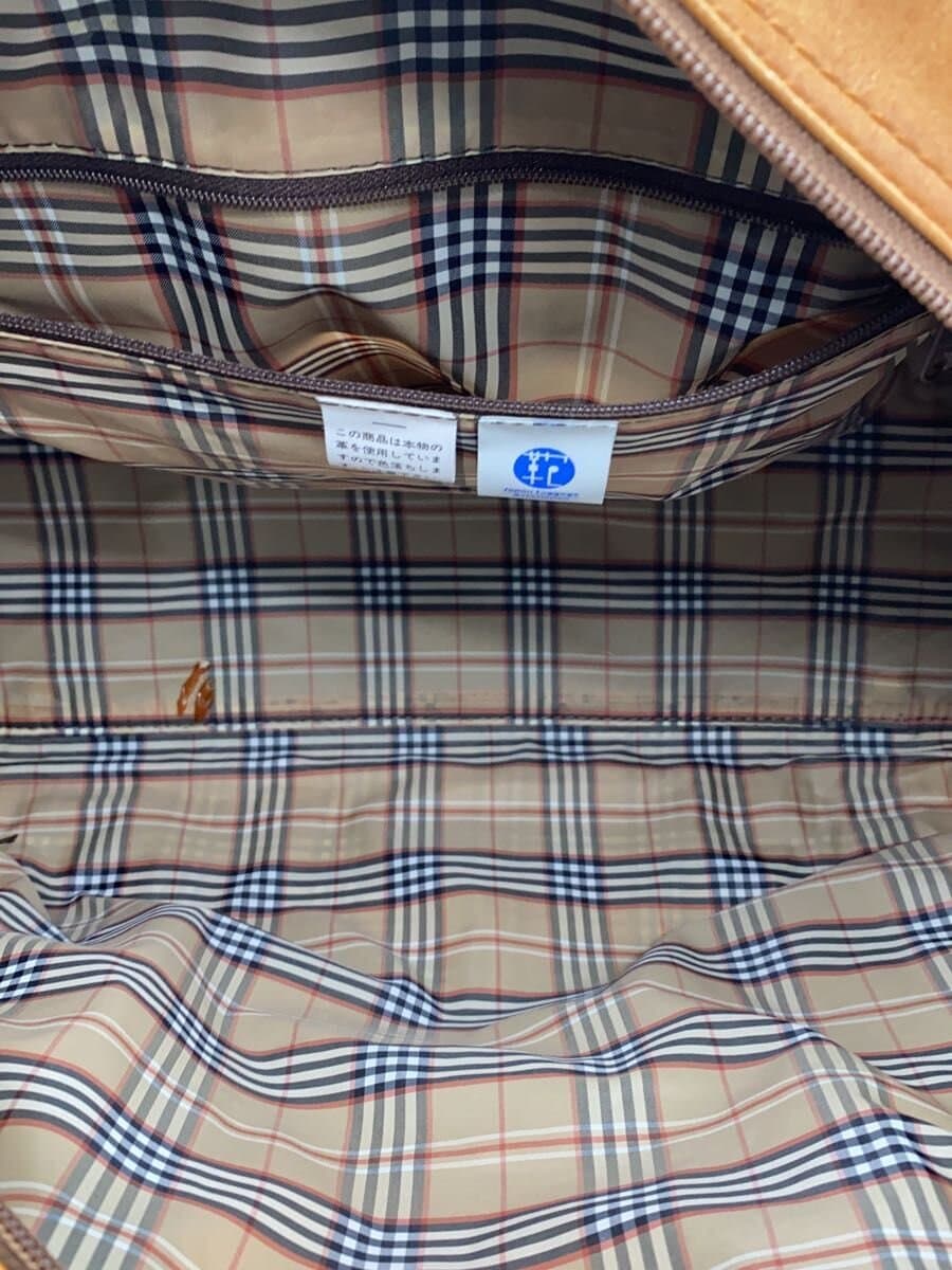 PORTER Boston Bag Leather BRW Solid Color 6