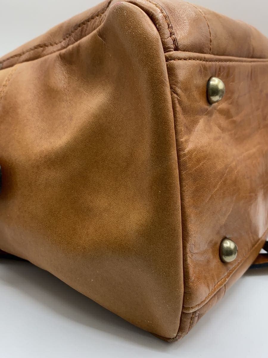 PORTER Boston Bag Leather BRW Solid Color 9